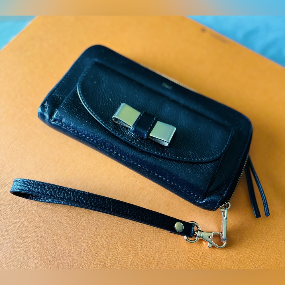Authentic Chloe Black Wristlet Wallet